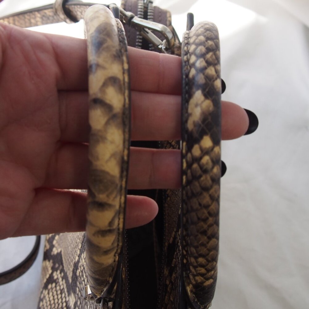 Michael Michael Kors Python Snake Embossed Leathe… - image 9